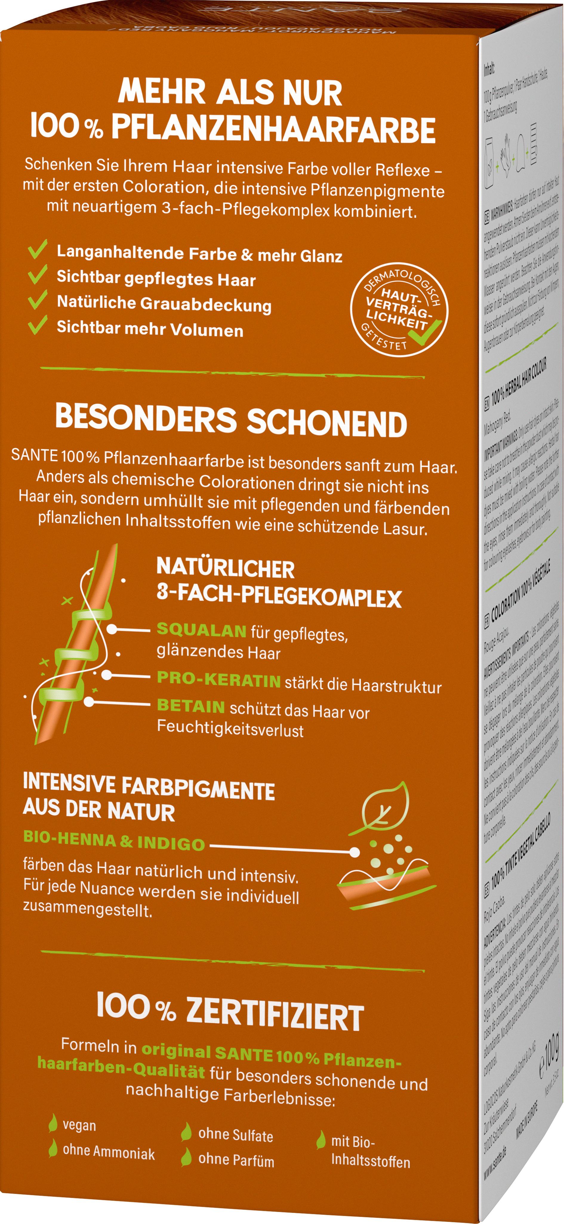 Produktbild SANTE 100% Pflanzen Haarfarbe Mahagonirot 2 von 4