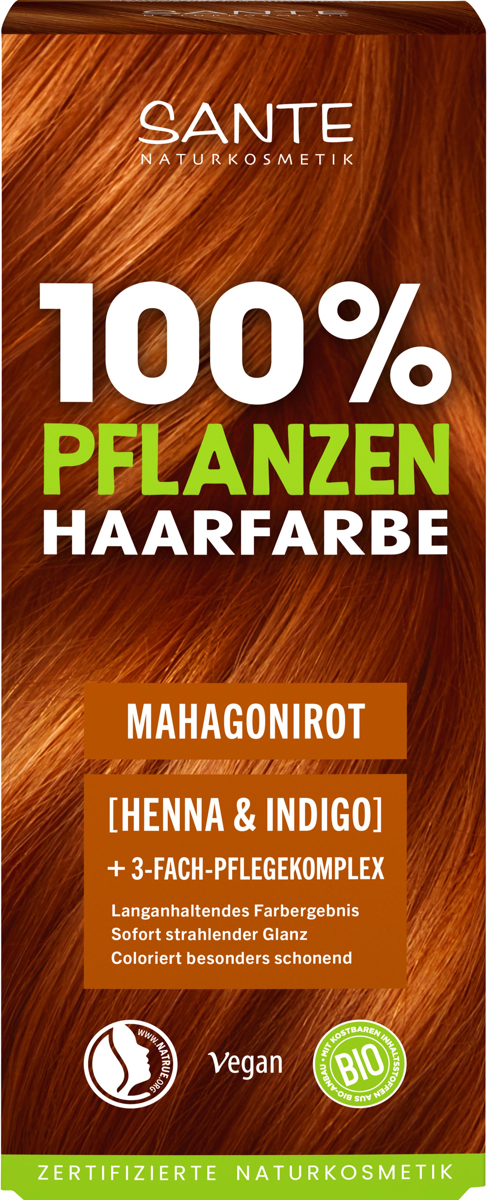 SANTE 100% Pflanzen Haarfarbe Mahagonirot