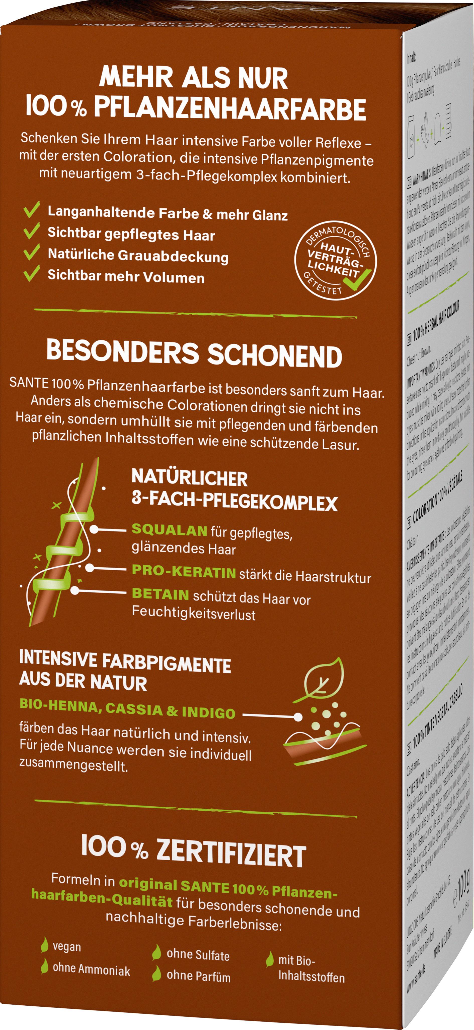 Produktbild SANTE 100% Pflanzen Haarfarbe Maronenbraun 2 von 4