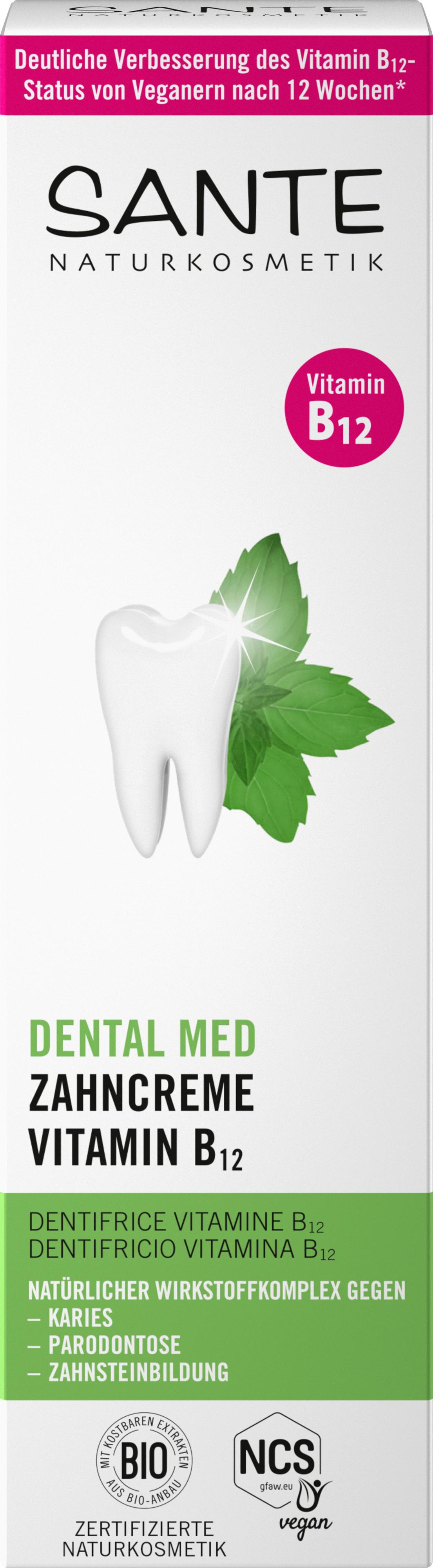 SANTE DENTAL MED Zahncreme Vitamin B12* mit Fluorid