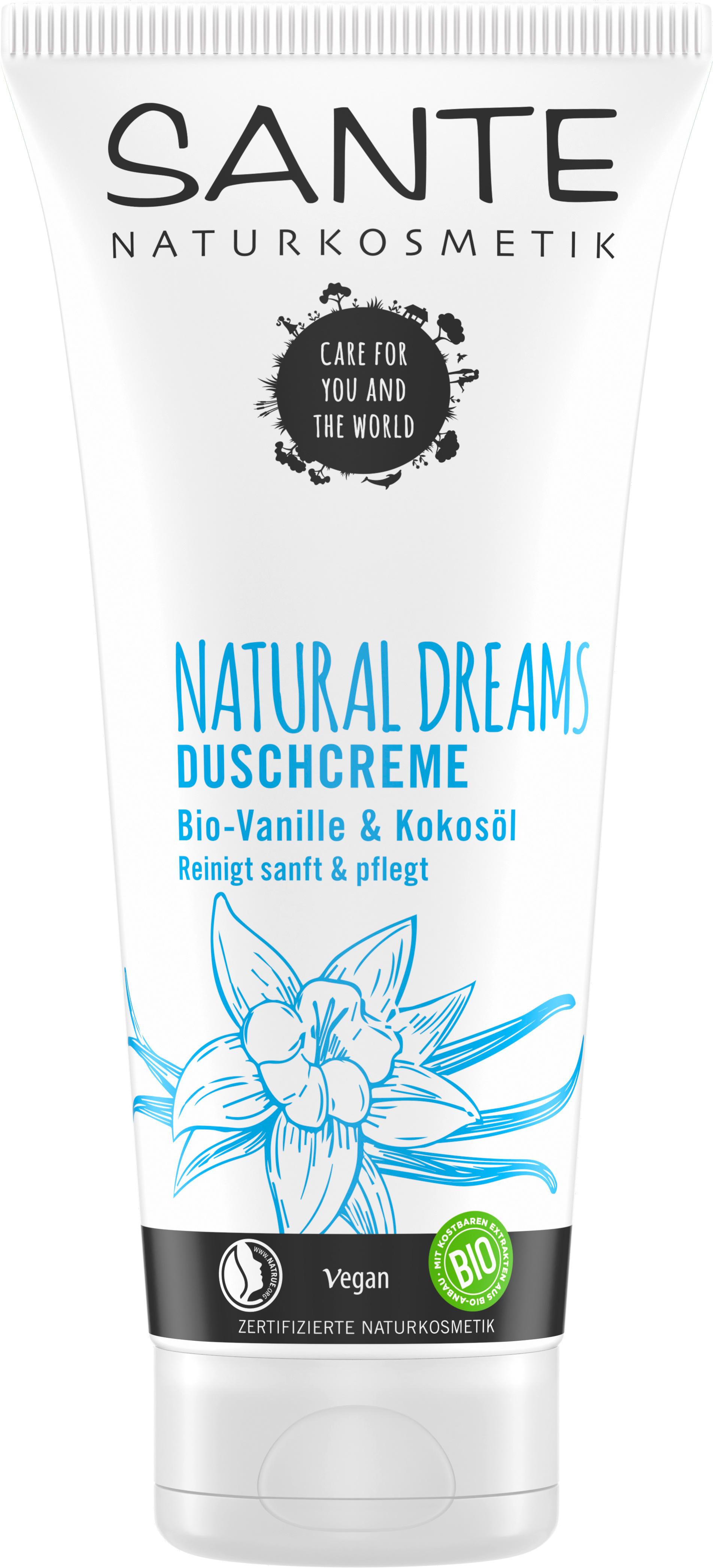 SANTE NATURAL DREAMS Duschcreme Bio-Vanille&Kokosöl