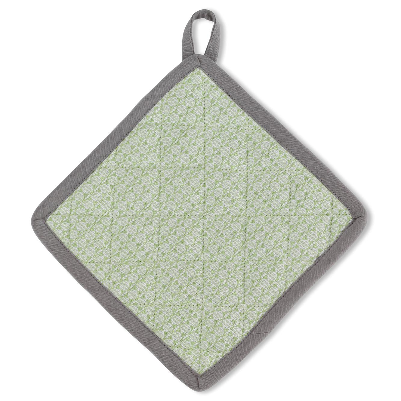 kela Topflappen Carla 100% Baumwolle pastellgrün Mini-Ecken 20 x 20 cm