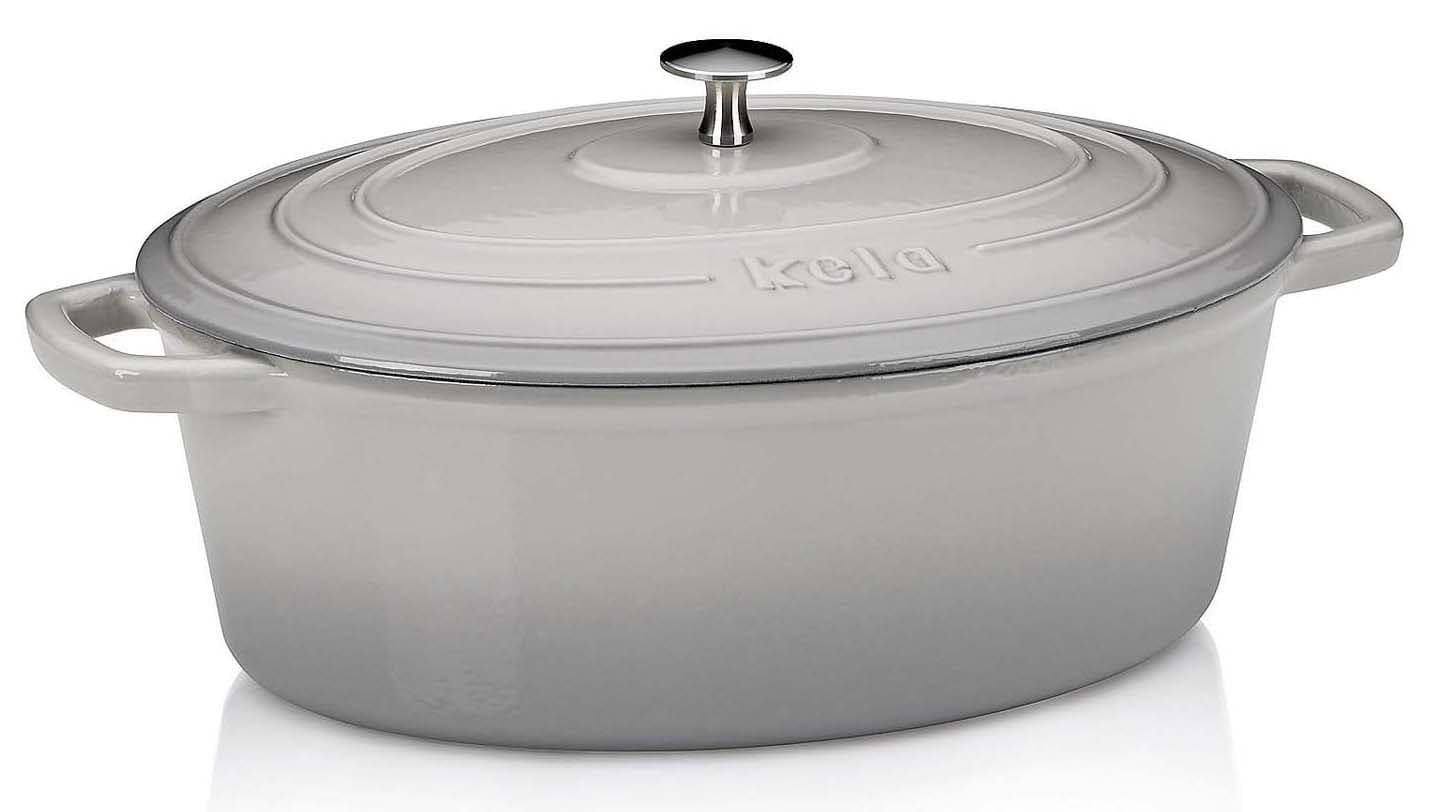 kela Bräter Gusseisen oval Calido 6l