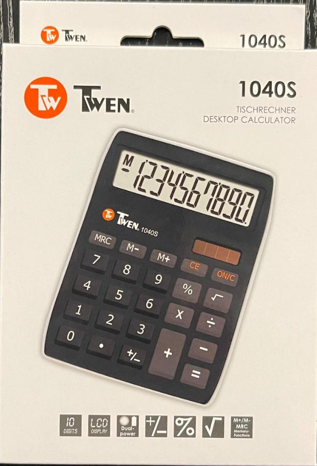 Produktbild TWEN Tischtaschenrechner - 1040S 2 von 3