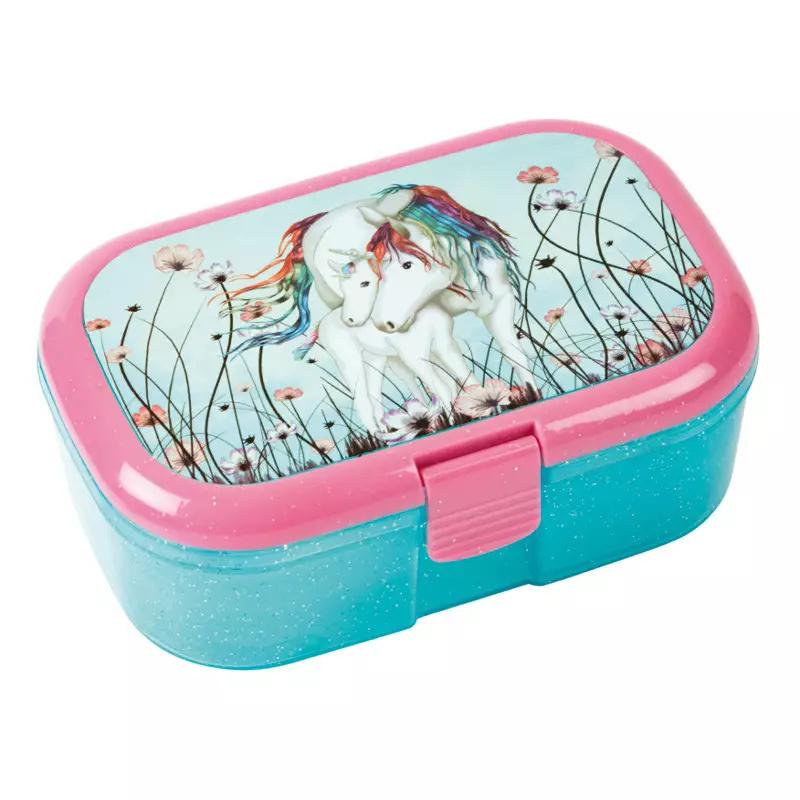 Lutz Mauder 10655 TapirElla Glitzer-Lunchbox Einhorn Lunabelle mit Fohlen