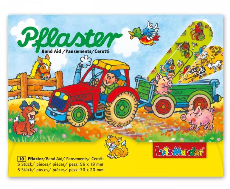 Lutz Mauder Pflasterbriefchen Traktor
