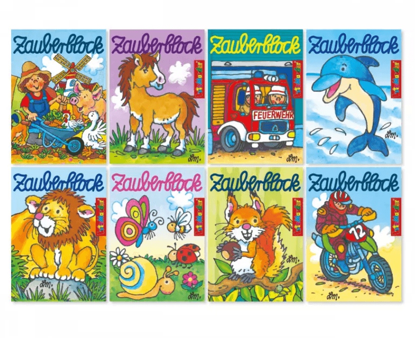 Lutz Mauder Zauberblock, A8, 8 Motive  je 20 Stück sortiert (Keine Auswahl möglich)