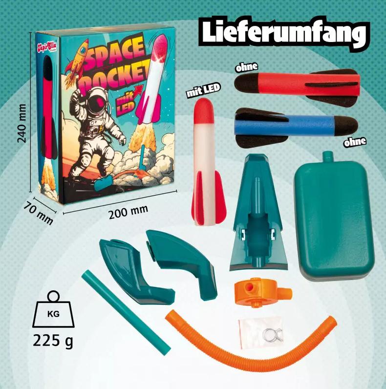 Produktbild Lutz Mauder TapirElla Space Rocket Luftdruckrakete 3 von 5