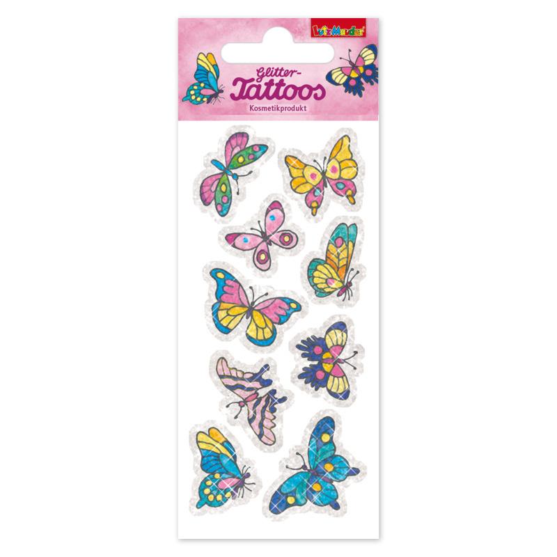 Lutz Mauder Glitter-Tattoo Schmetterlinge 49039