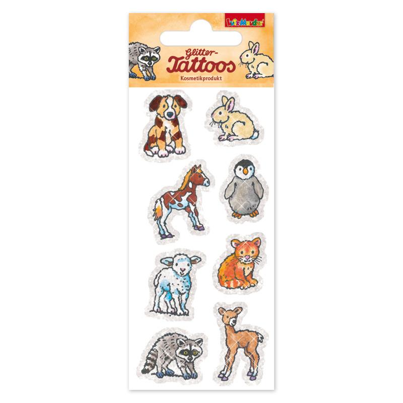 Lutz Mauder Glitter-Tattoo Tierbabys 49043