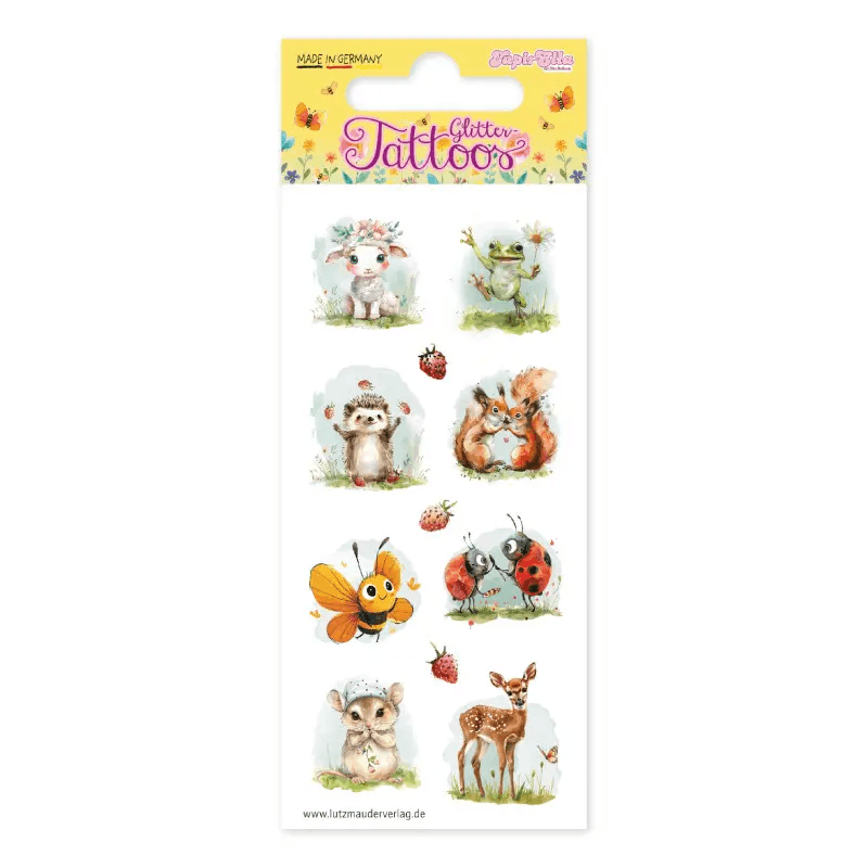 Lutz Mauder TapirElla Glitter-Tattoo Frühlingstiere