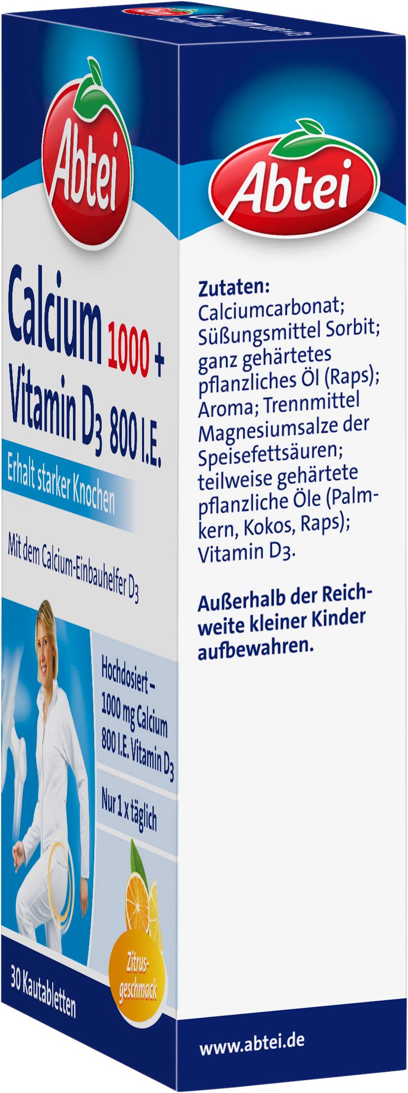 Produktbild ABTEI Osteo Vital Calcium 1000 + Vitamin D3 800 I.E. 3 von 4