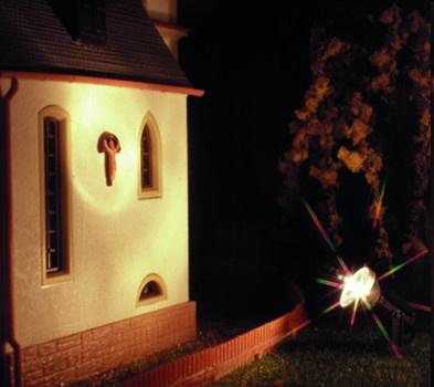 Viessmann 6330 - H0 Flutlichtstrahler nieder, LED weiß Höhe: 16 mm