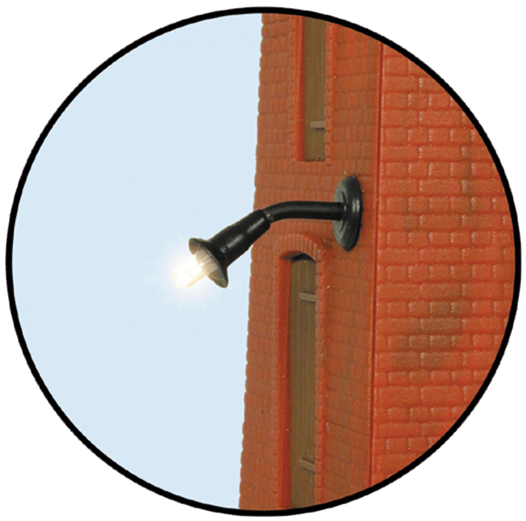 Viessmann - N Wandleuchte, klein, LED warmweiß