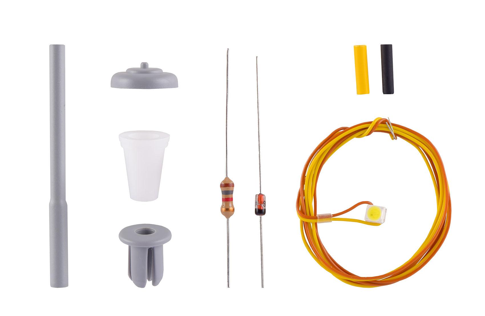 Viessmann - H0 Bausatz Straßenleuchte, LED weiß