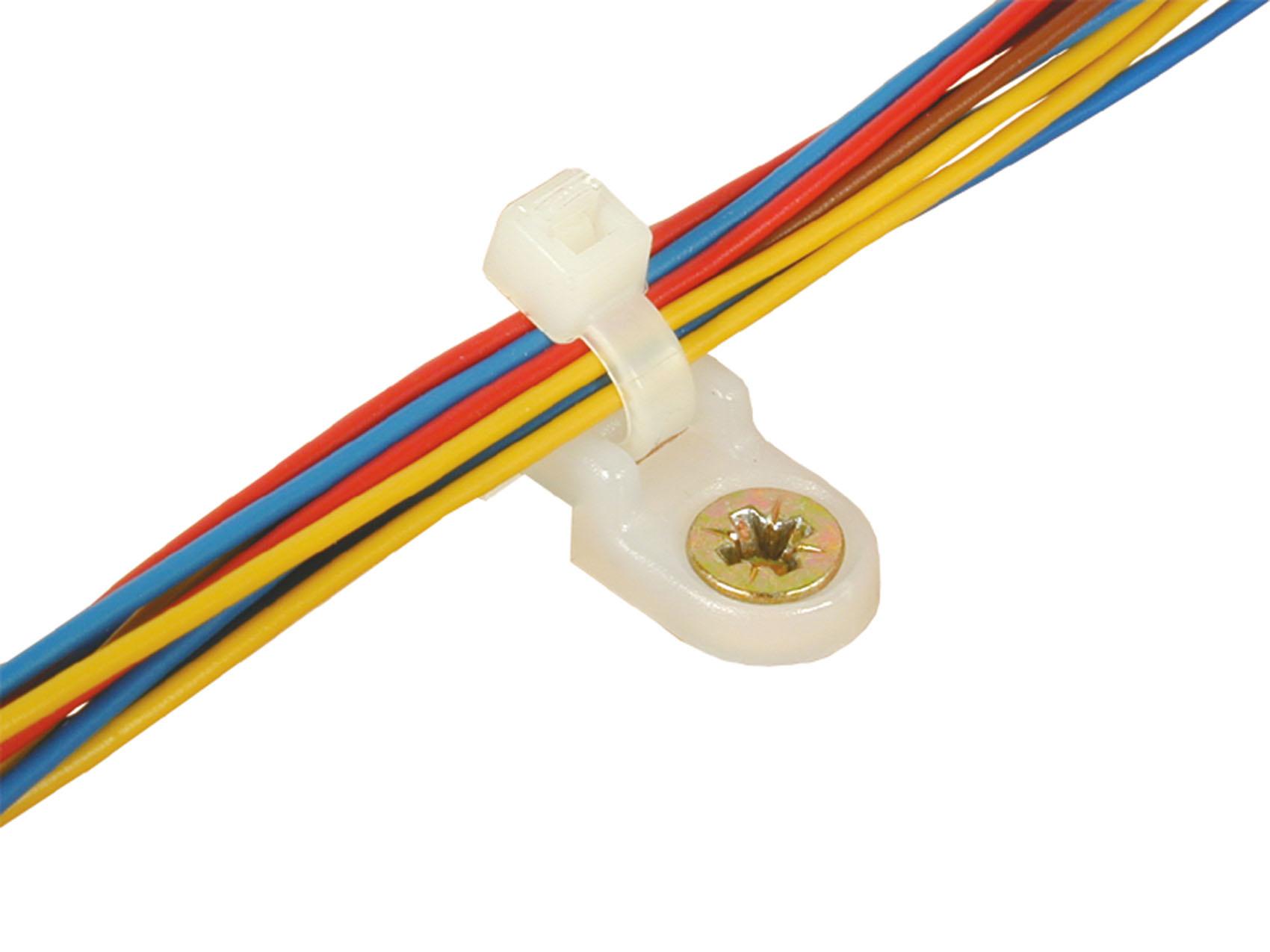 Viessmann 6846 - Kabelbinder-Halter, mit Schrauben, 100 Stück