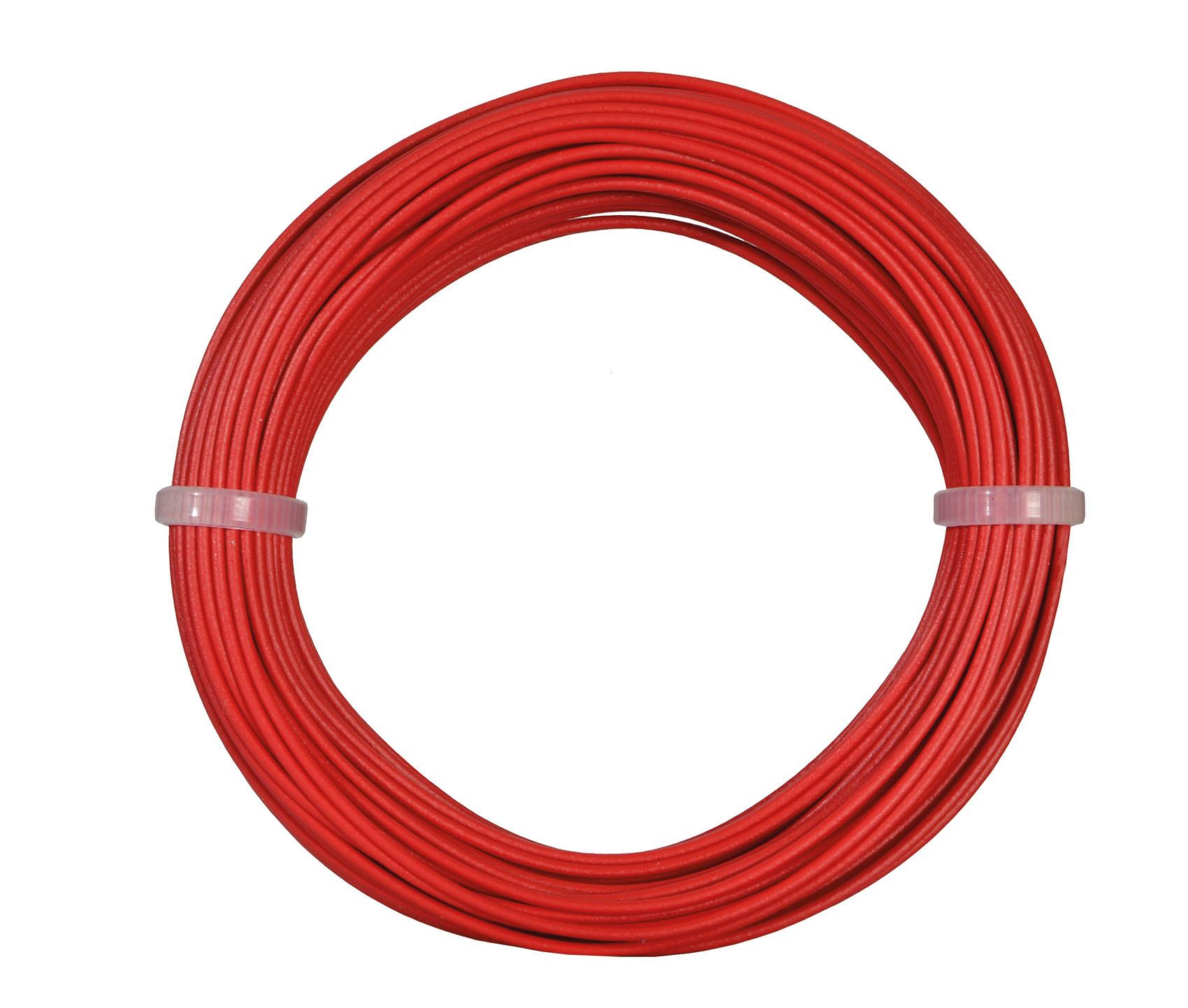 Viessmann 6863 - Kabelring 0,14 mm², rot, 10 m
