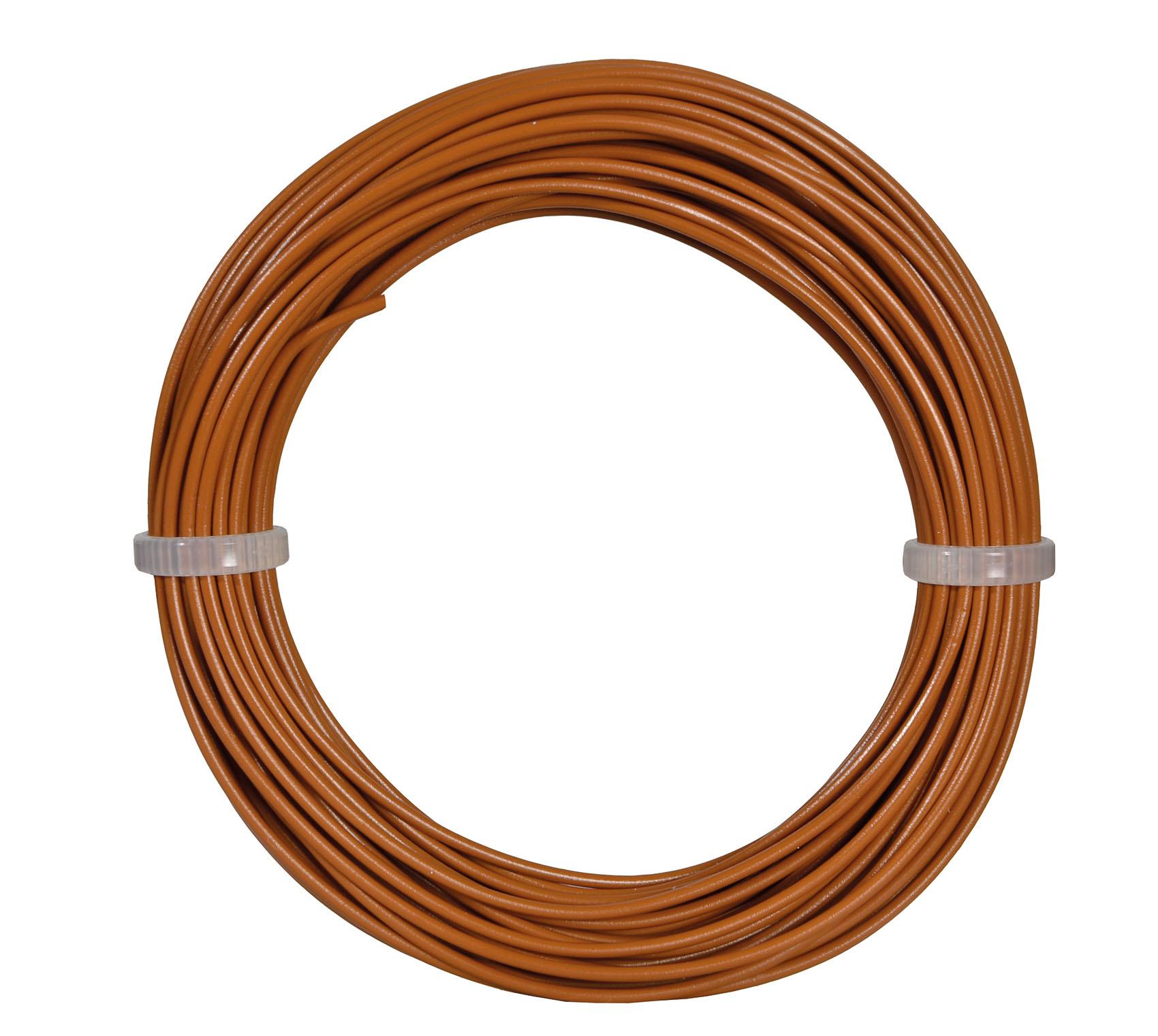 Viessmann 6865 - Kabelring 0,14 mm², braun, 10 m