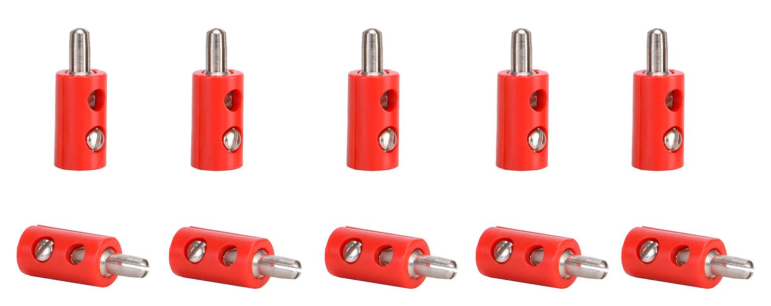 Viessmann 6871 - Querlochstecker rot, 10 Stück