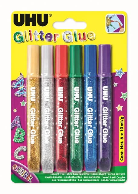 UHU Glitter Glue 6er-Set
