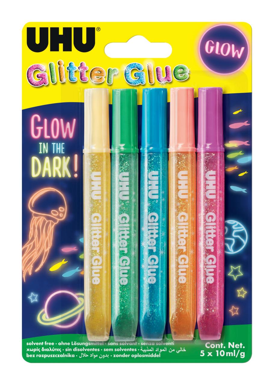 UHU Glitter Glue - Glow in the dark