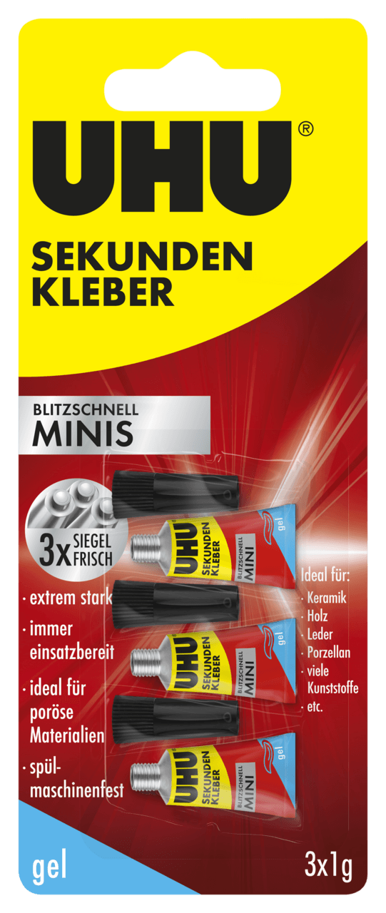 Lepidlo UHU Super Glue Lightning Fast Minis Gél