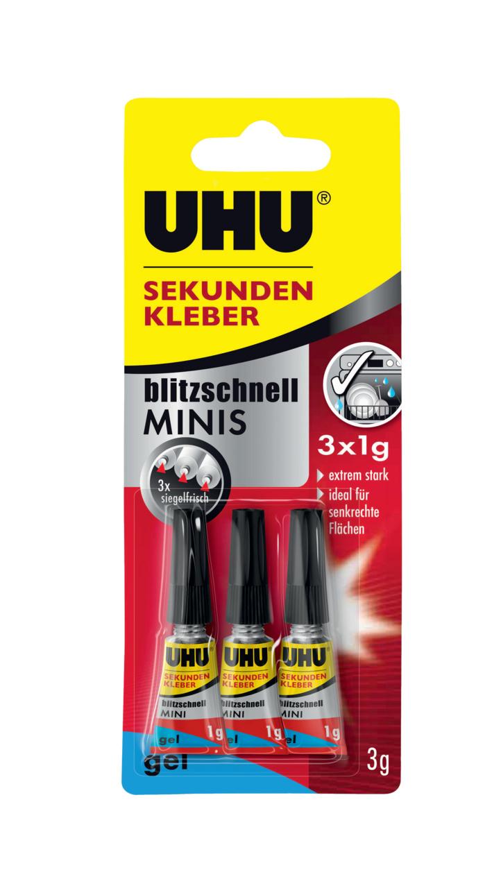 UHU SEKUNDENKLEBER blitzschnell MINIS Gel