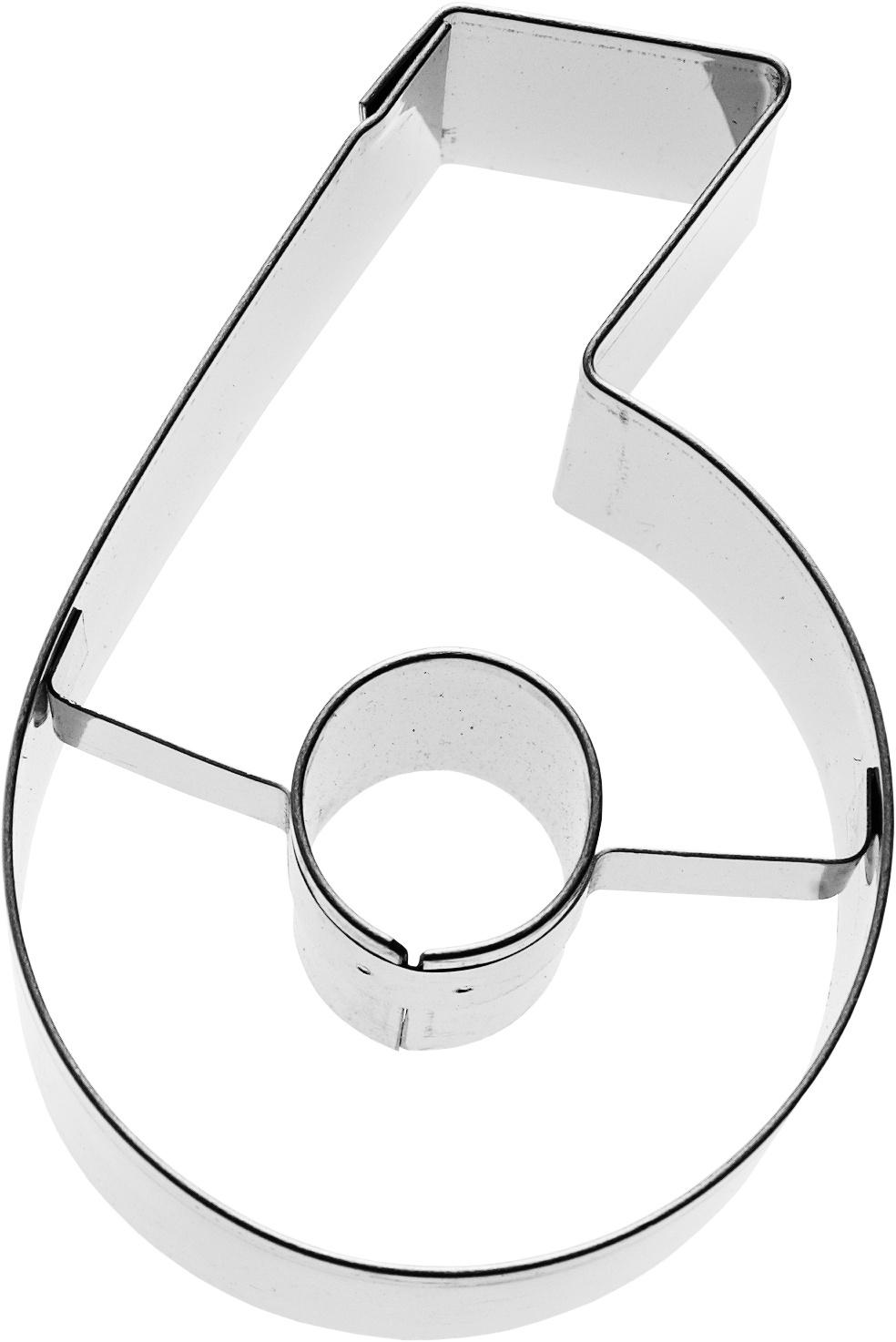 RBV BIRKMANN Ausstechform Zahl 6 6cm