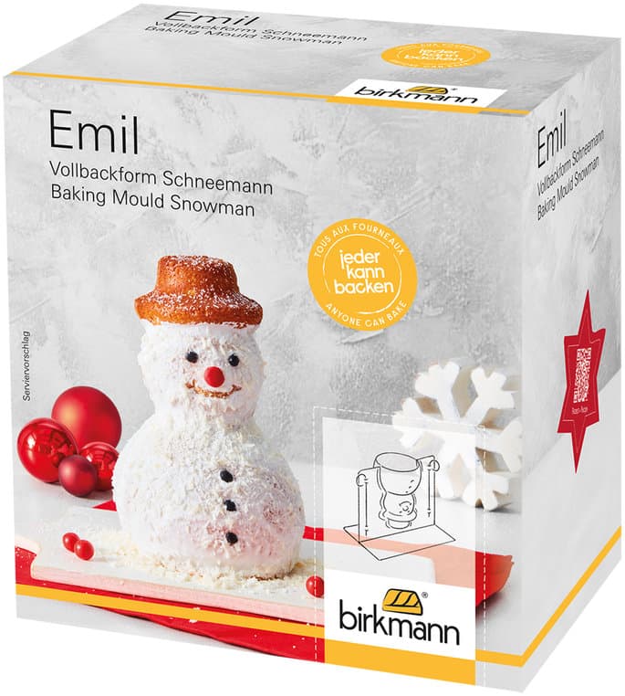 RBV Birkmann Vollbackform Emil der Schneemann
