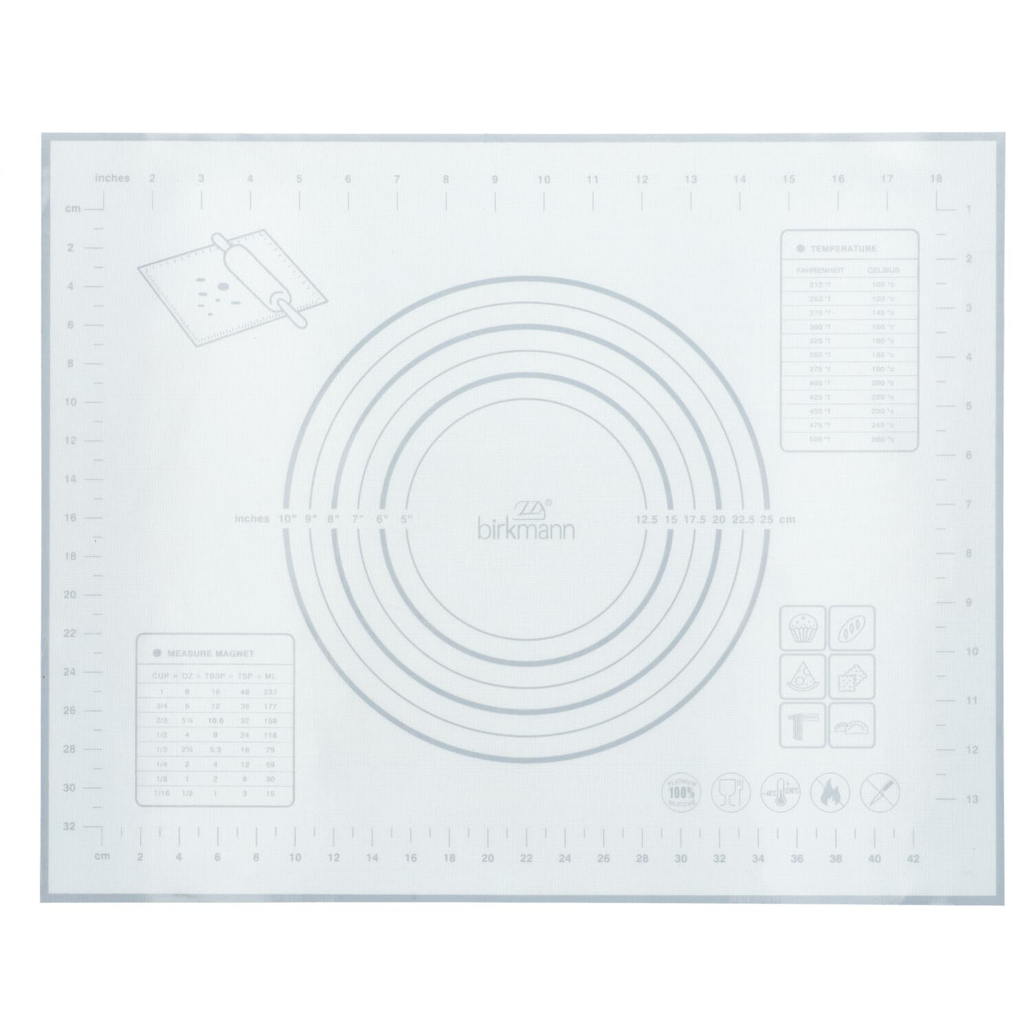 RBV Birkmann Baker's Best Best Ausrollmatte mit Skalierung