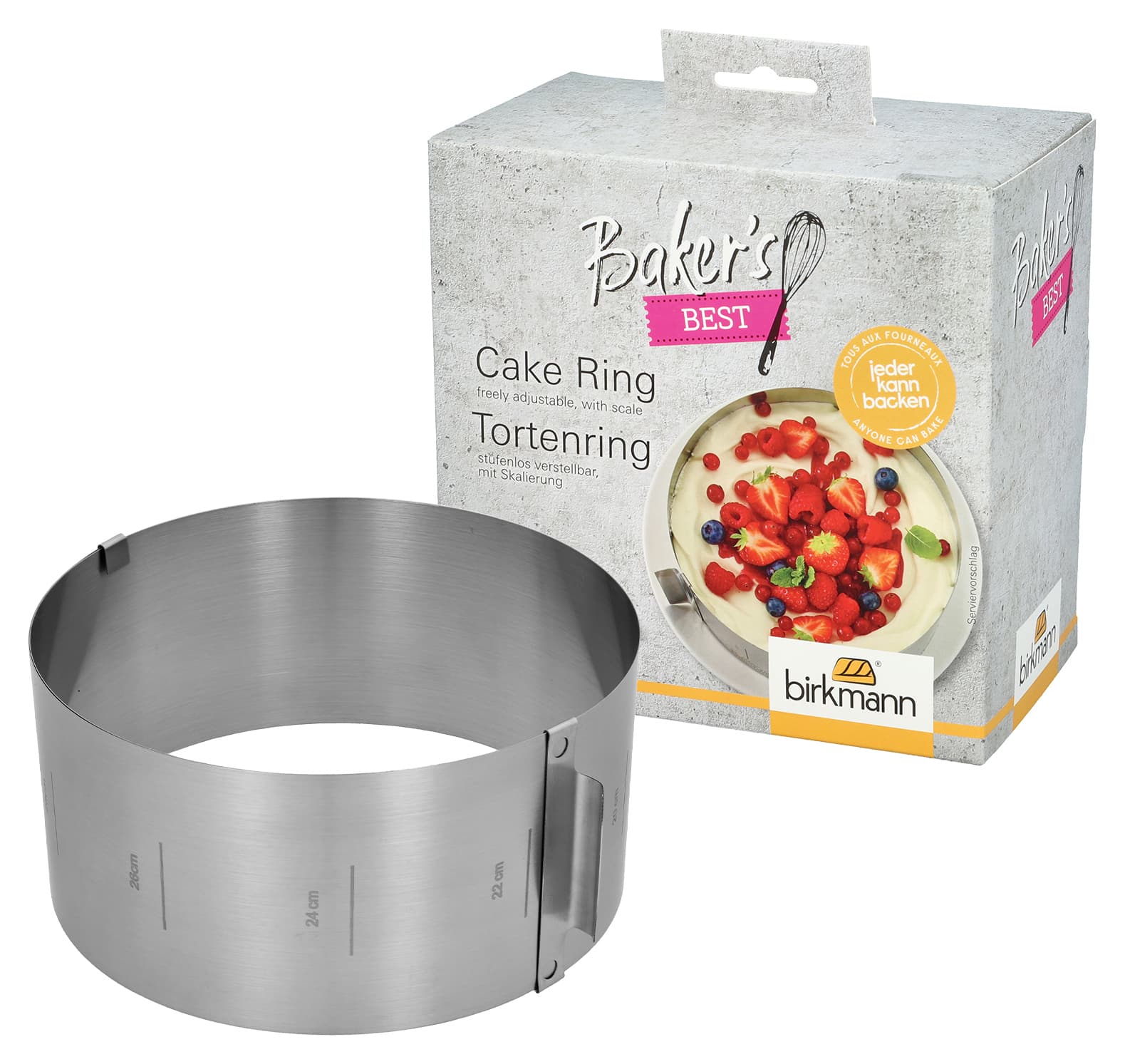 RBV Birkmann Baker's Best Tortenring Ø18-30cm
