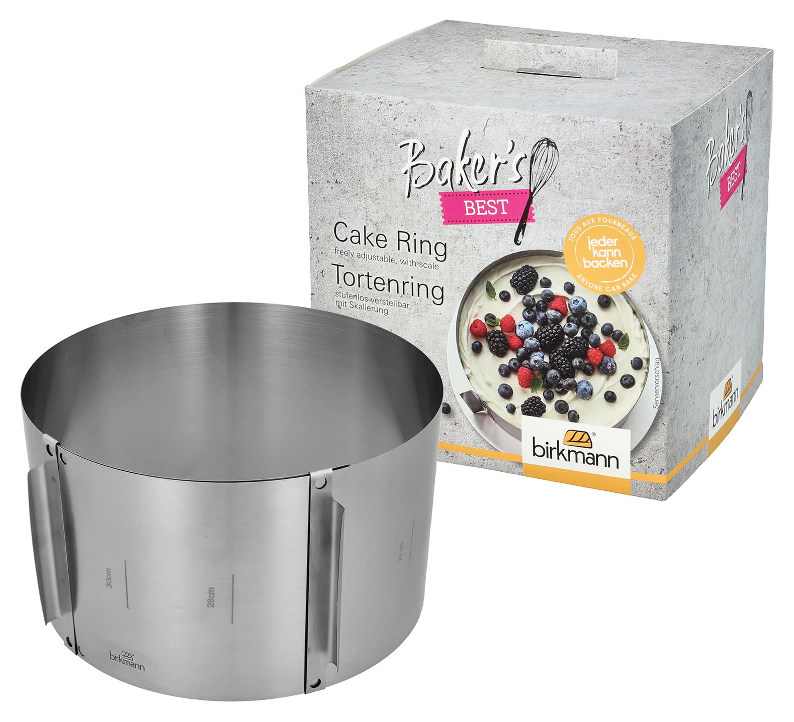 RBV Birkmann Baker's Best Tortenring Ø18-30cm