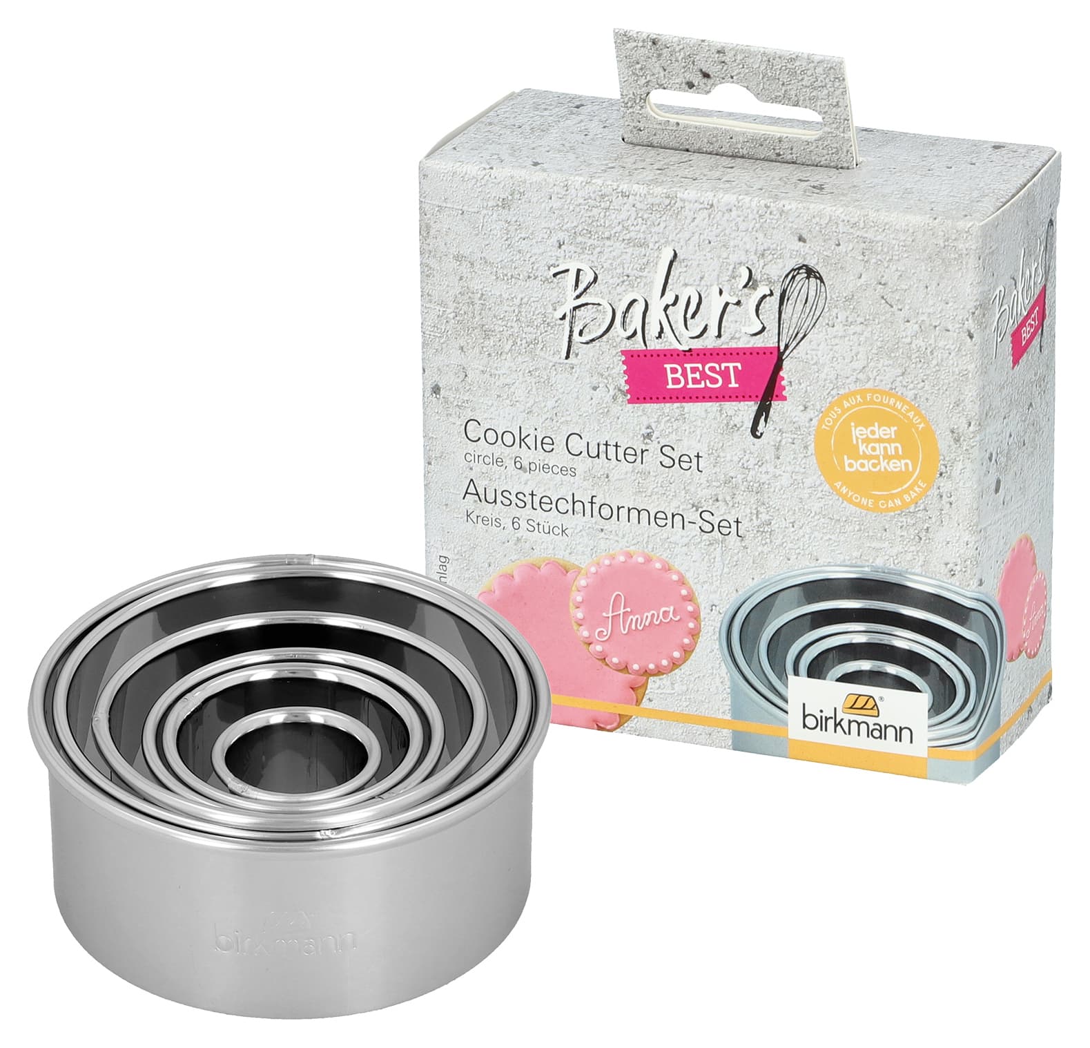 RBV Birkmann Baker's Best Ausstechformenset Kreis 6-tlg.