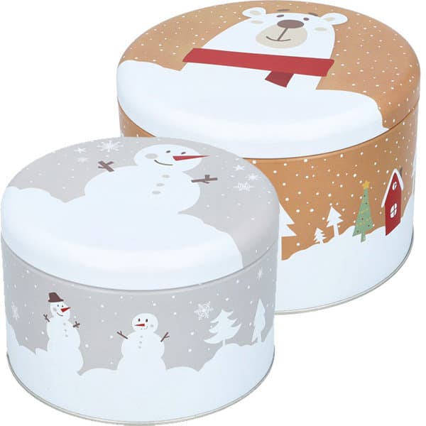 RBV Birkmann Gebäckdosenset Christmas Animals XL 2-tlg.