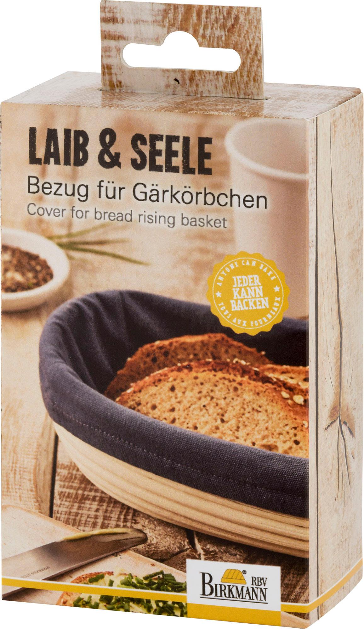 RBV BIRKMANN Bezug Gärkörbchen LAIB&SEELE länglich klein