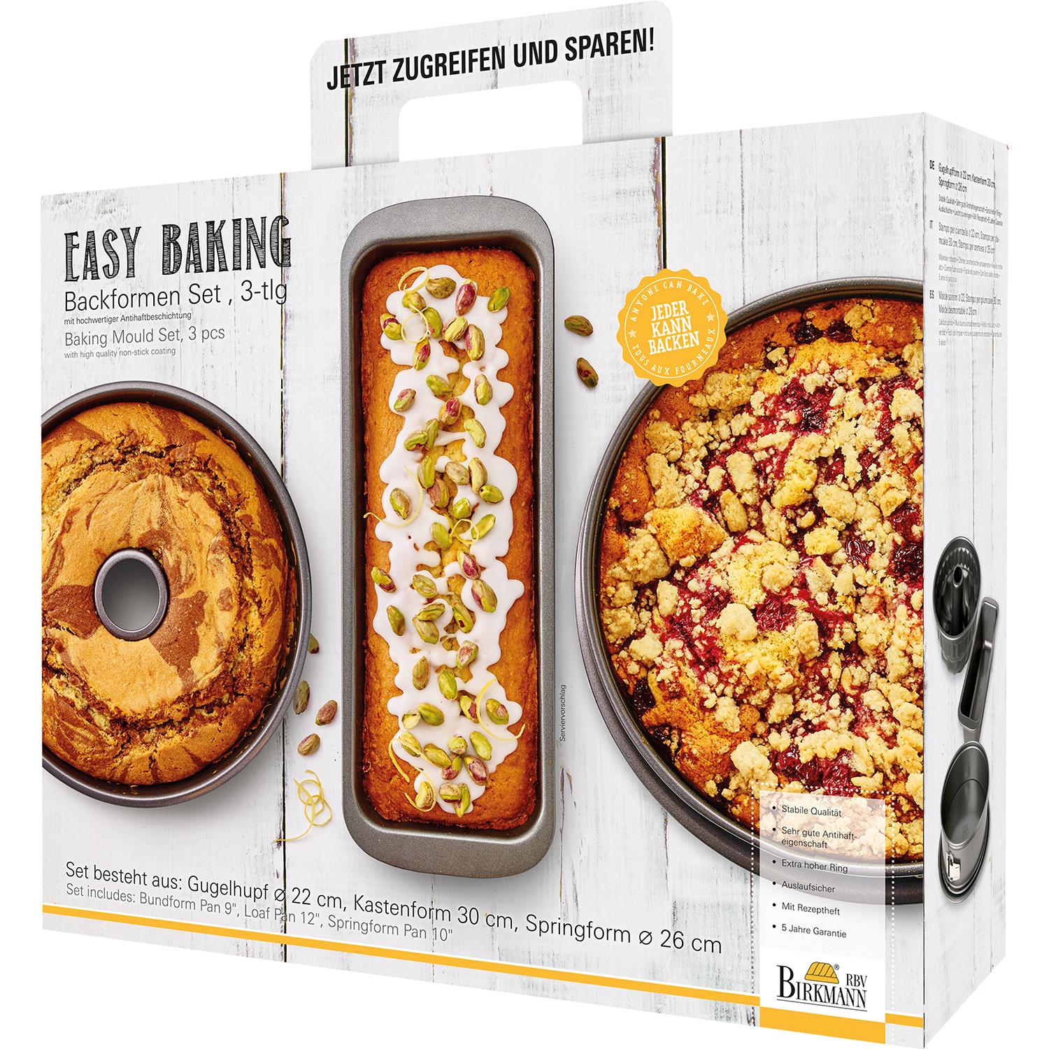 RBV BIRKMANN Backform Set EASY BAKING 3-tlg.