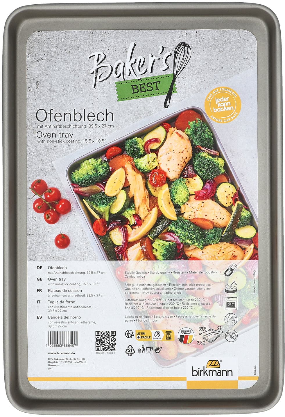 RBV Birkmann Baker's Ofenblech 39,5x27cm