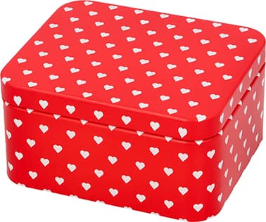 RBV Birkmann Gebäckdose Valentin mit Herzen