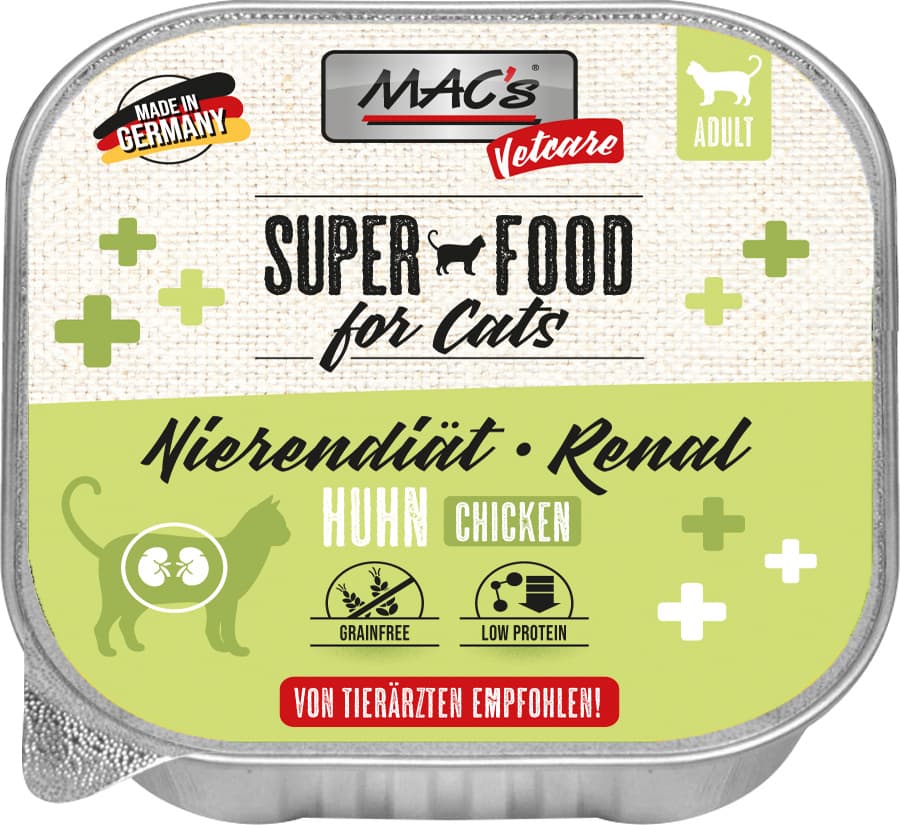 MAC's Cat Katzennassfutter Vetcare Huhn Nierendiät