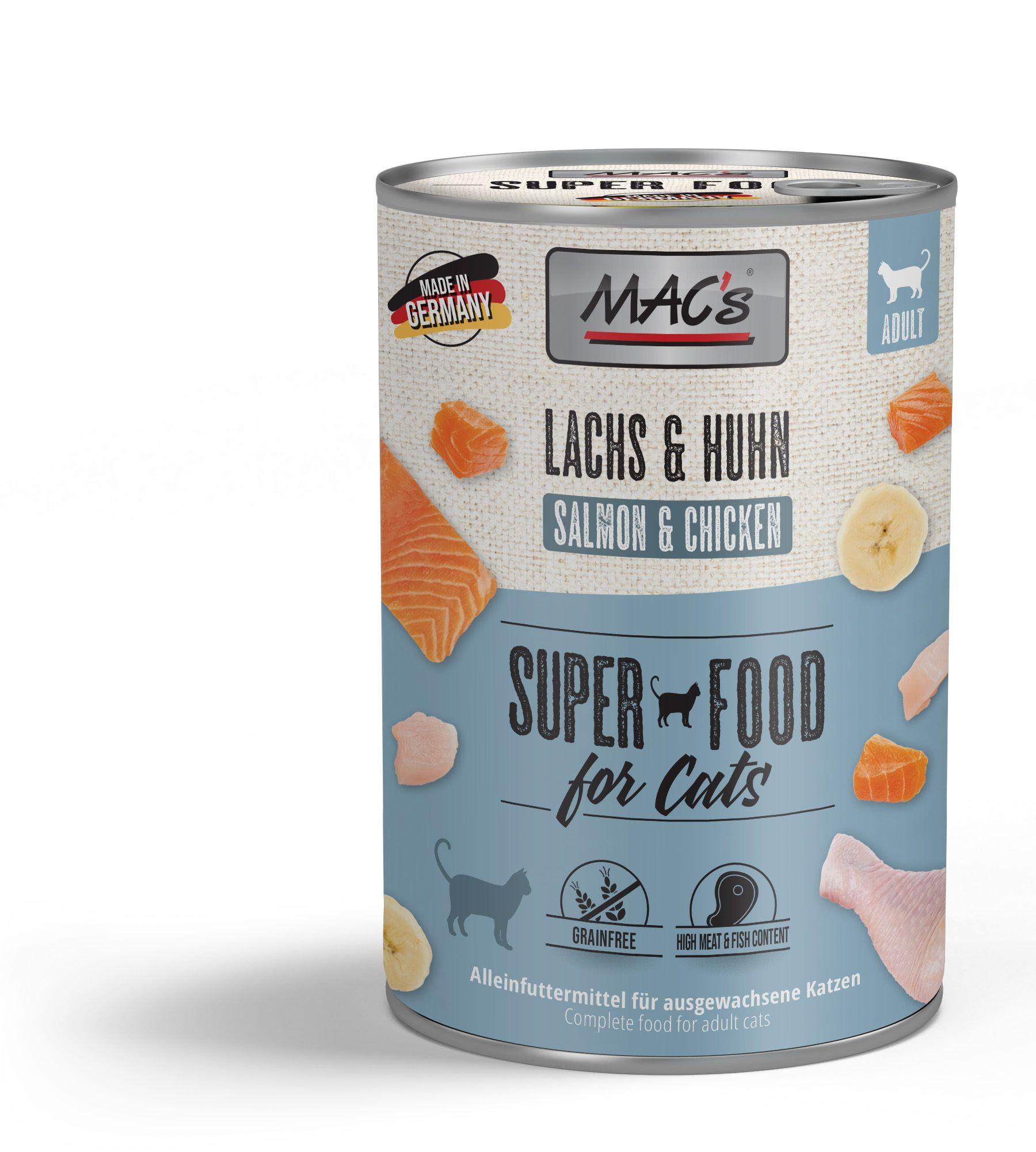 MAC's CAT Katzennassfutter Lachs&Huhn