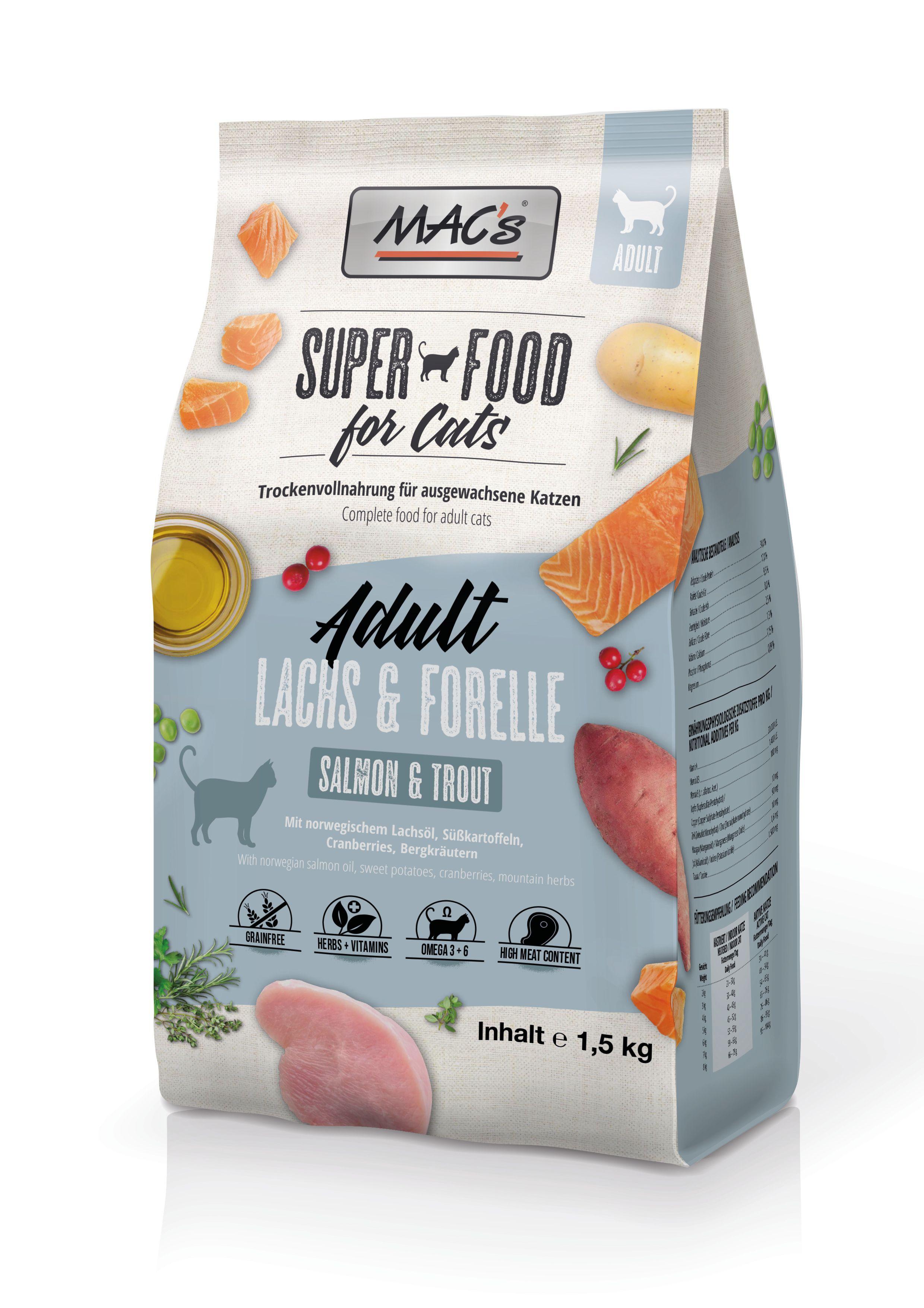 MAC's CAT Katzentrockenfutter Lachs&Forelle