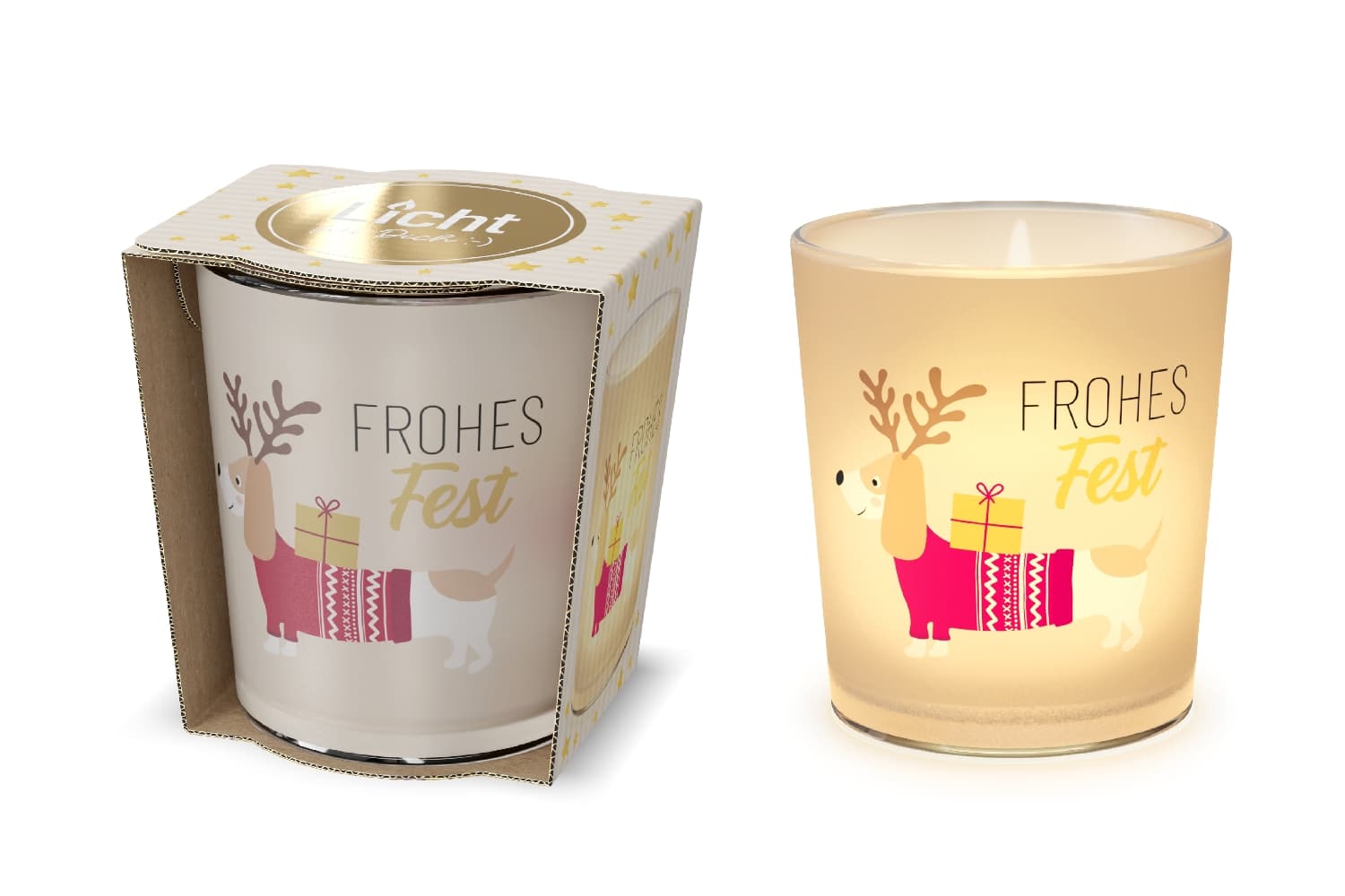 Geschenk für Dich Licht Happy Frohes Fest