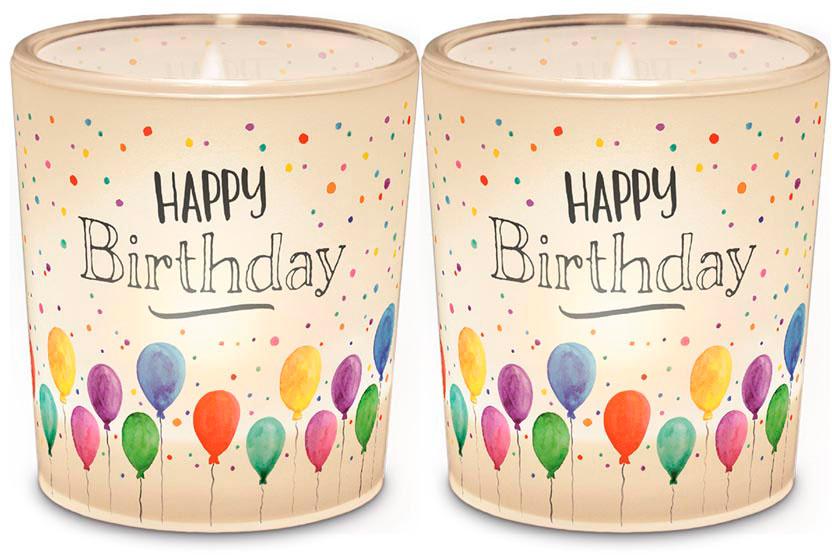 Geschenk für Dich Licht Happy Birthday Ø 6 cm