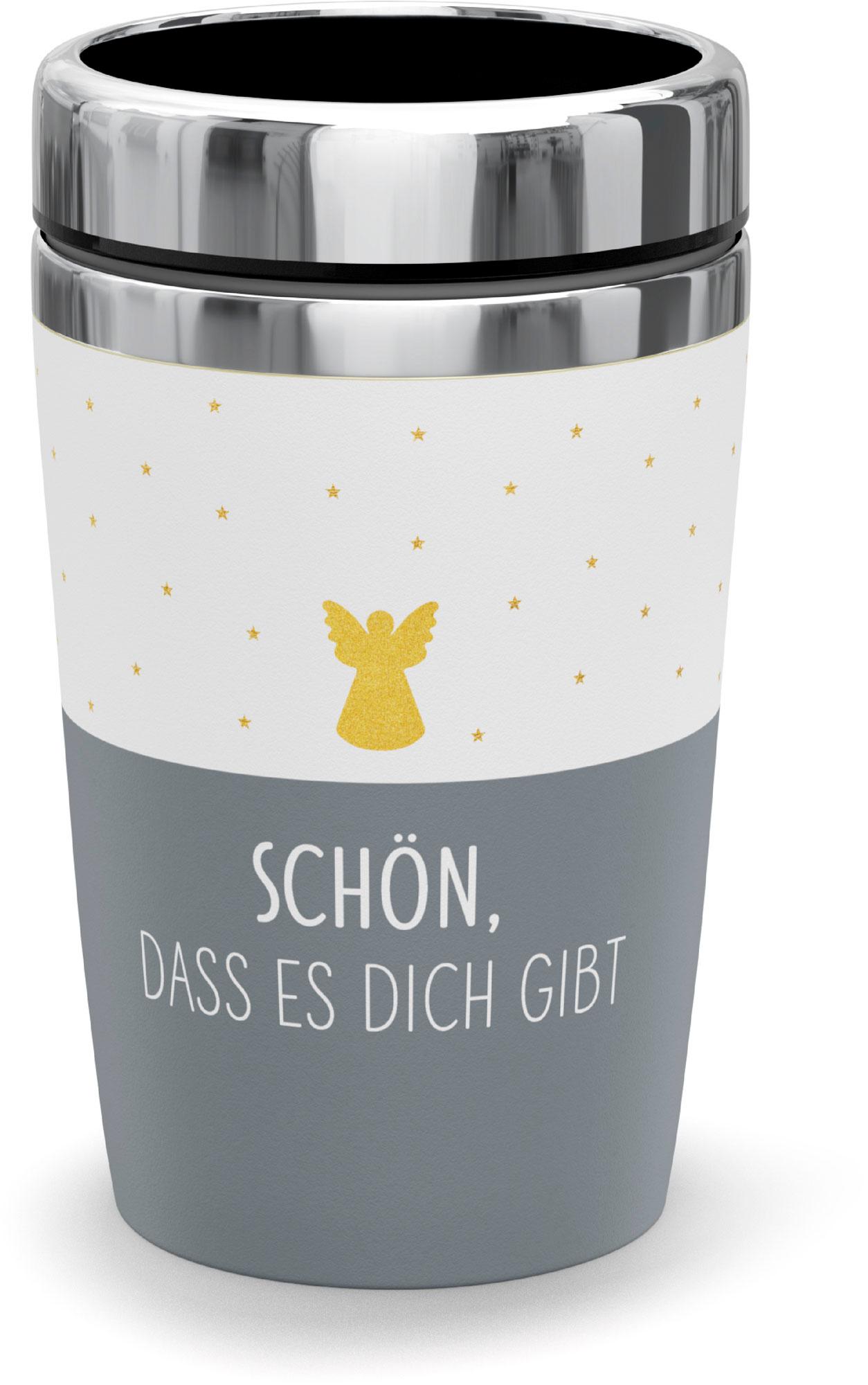 Geschenk für Dich Thermo To-Go 240 ml Engel Schön, dass es dich gibt