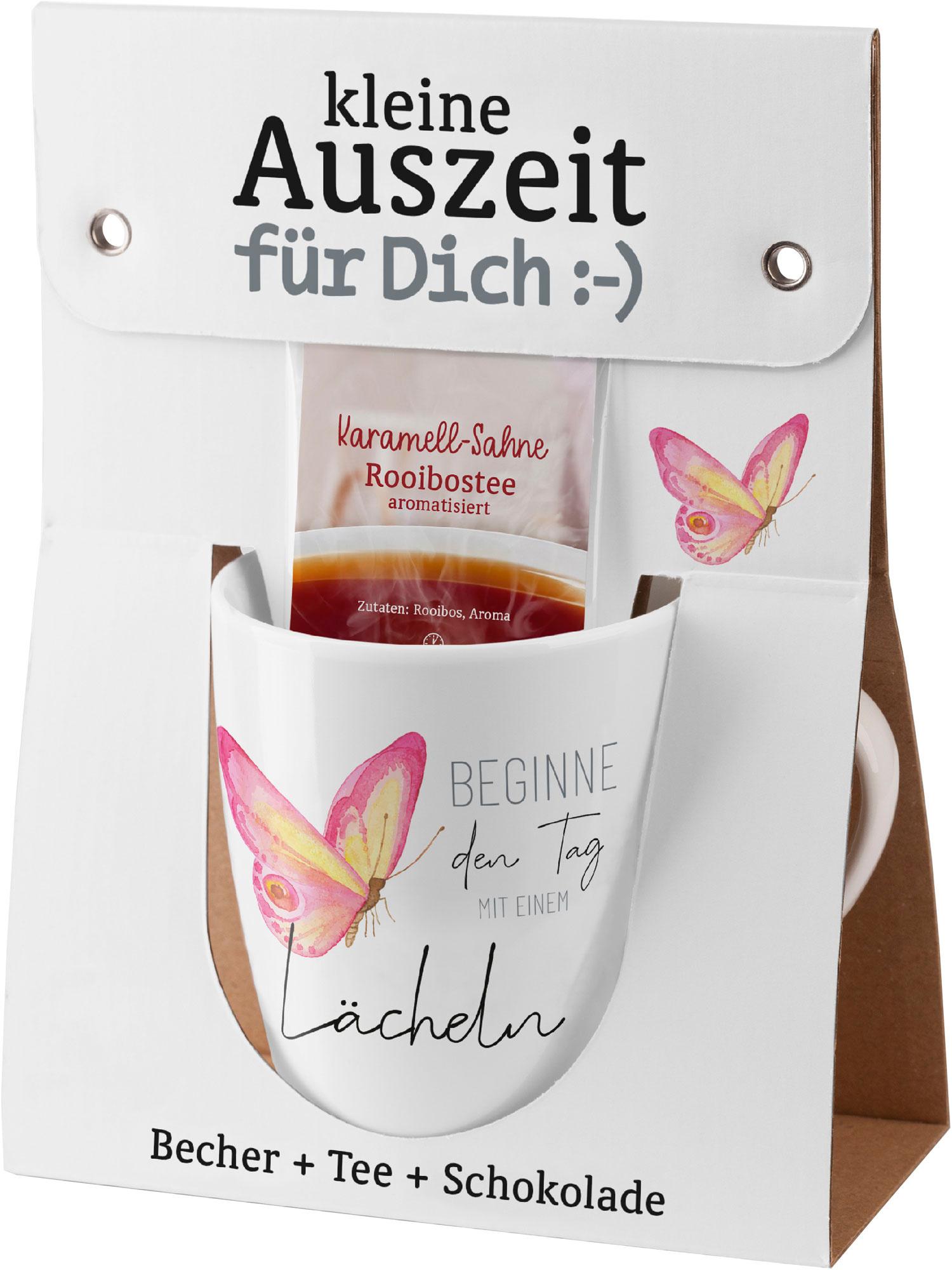 Geschenk für Dich Geschenkset kleine Auszeit Beginne den Tag mit einem Lächeln