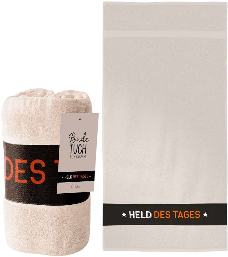 Geschenk für Dich Badetuch Held