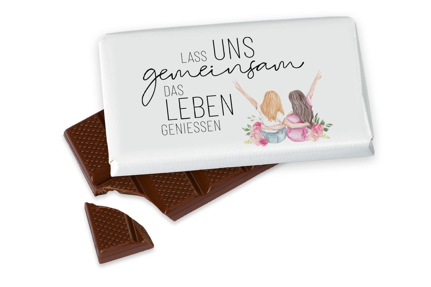 Geschenk für Dich Schokolade Lass uns gemeinsam das Leben genießen 