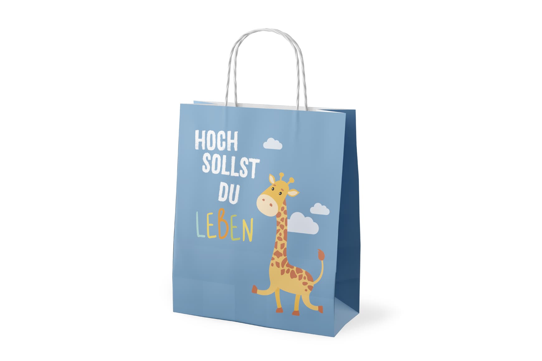 Geschenk für Dich Geschenktüte Hoch sollst du Leben
