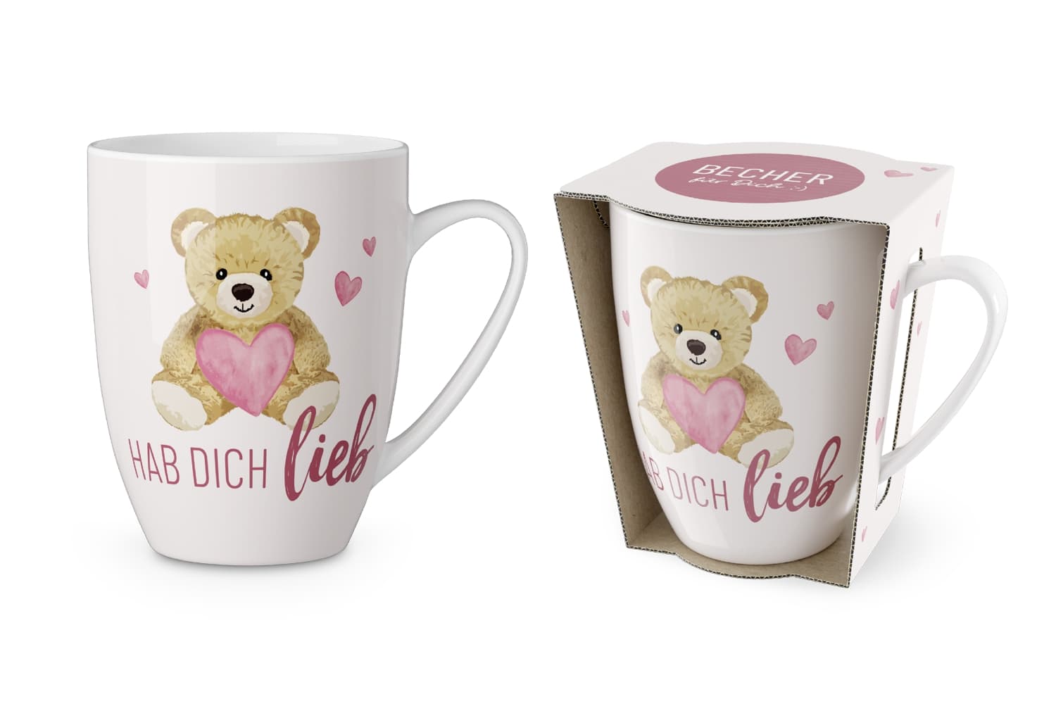 Geschenk für Dich Becher Hab dich lieb 250ml