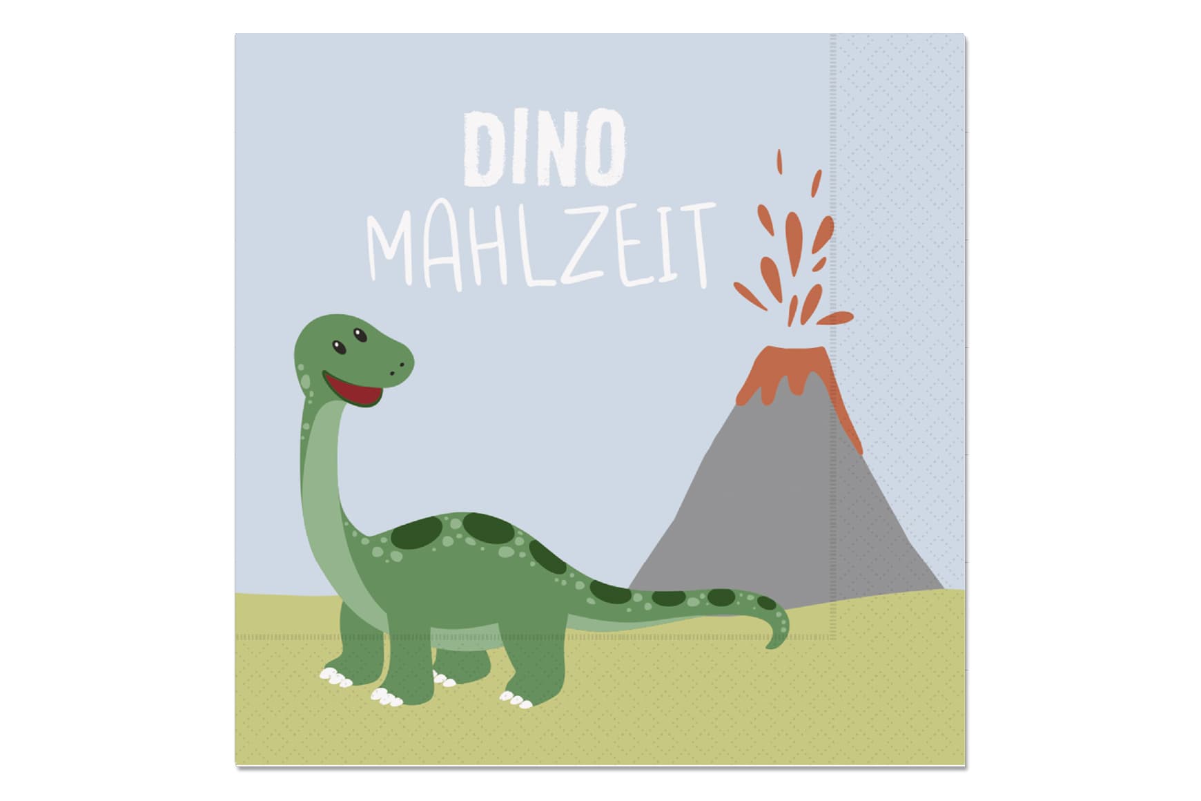 Geschenk für Dich Servietten Dino Mahlzeit 33x33